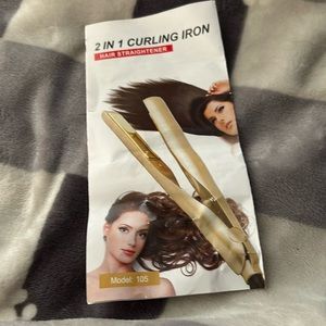 NEW 2 in 1 Hair Curling Iron & Straightener